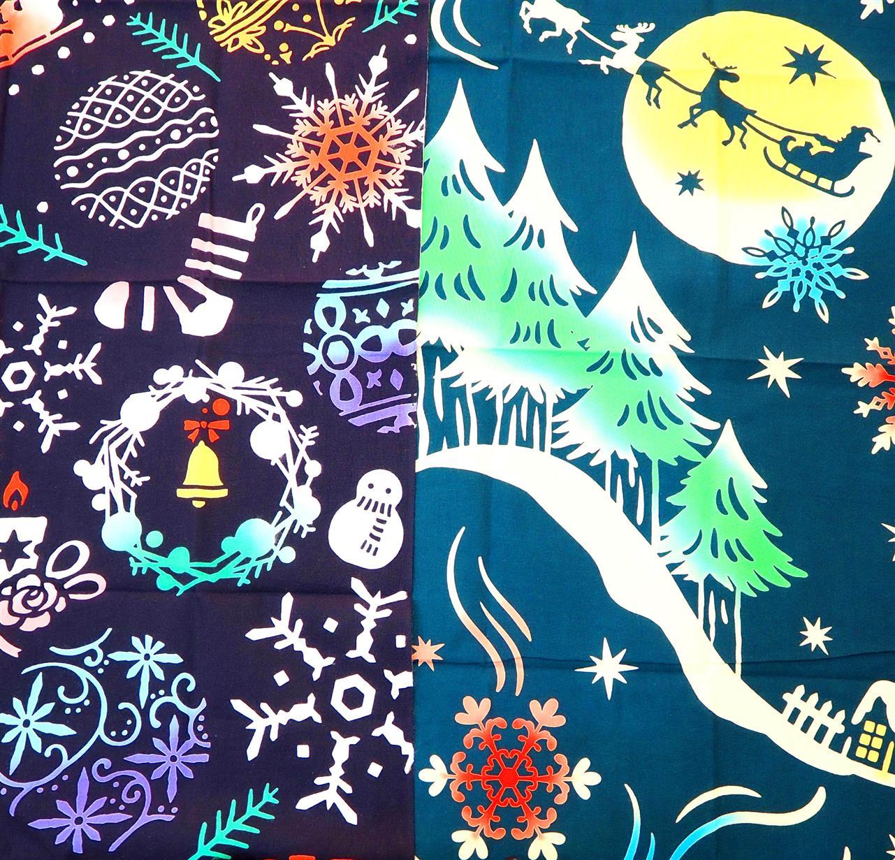 早いもので、冬柄手ぬぐい届きました。