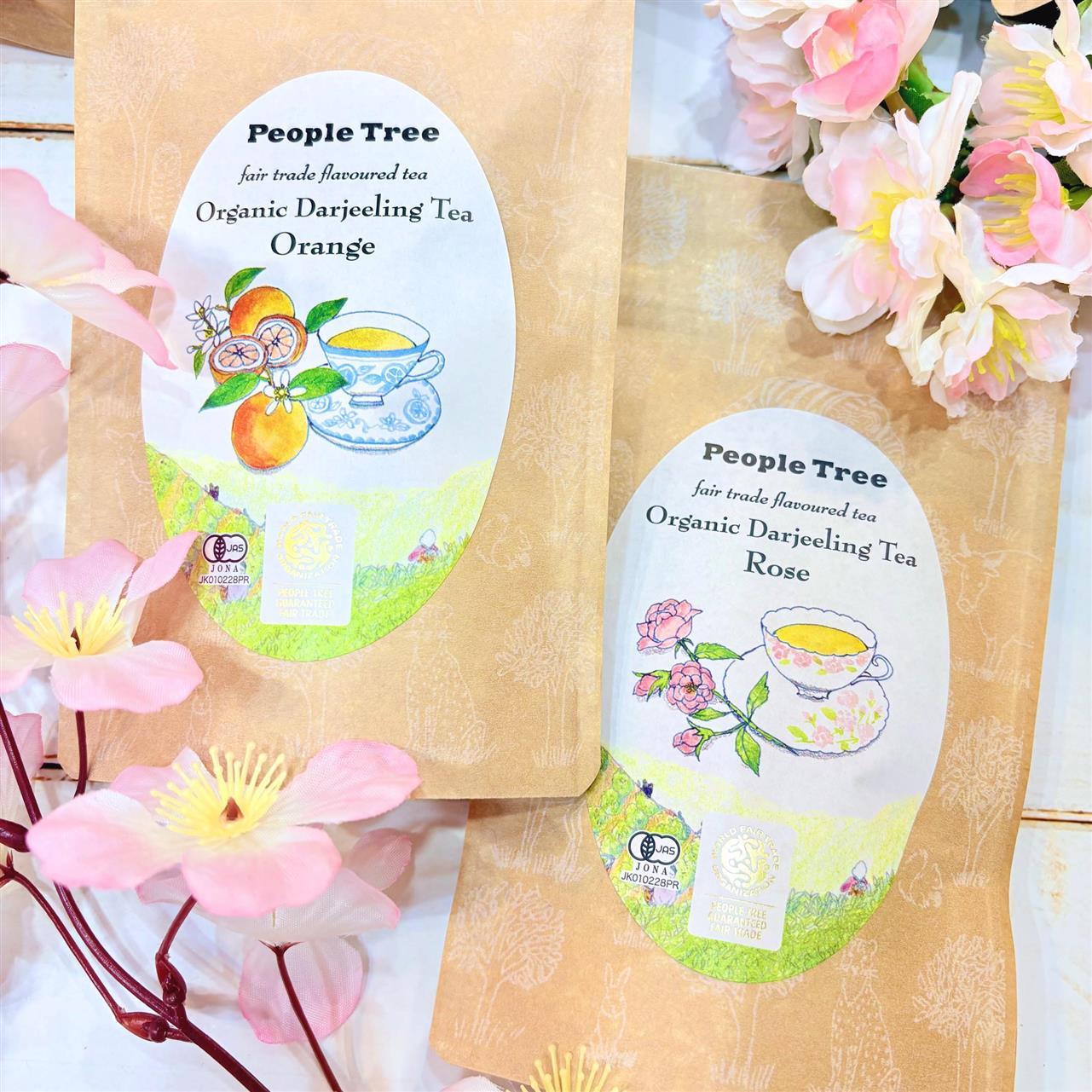 People Treeさんのココアと 紅茶入荷いたしました。