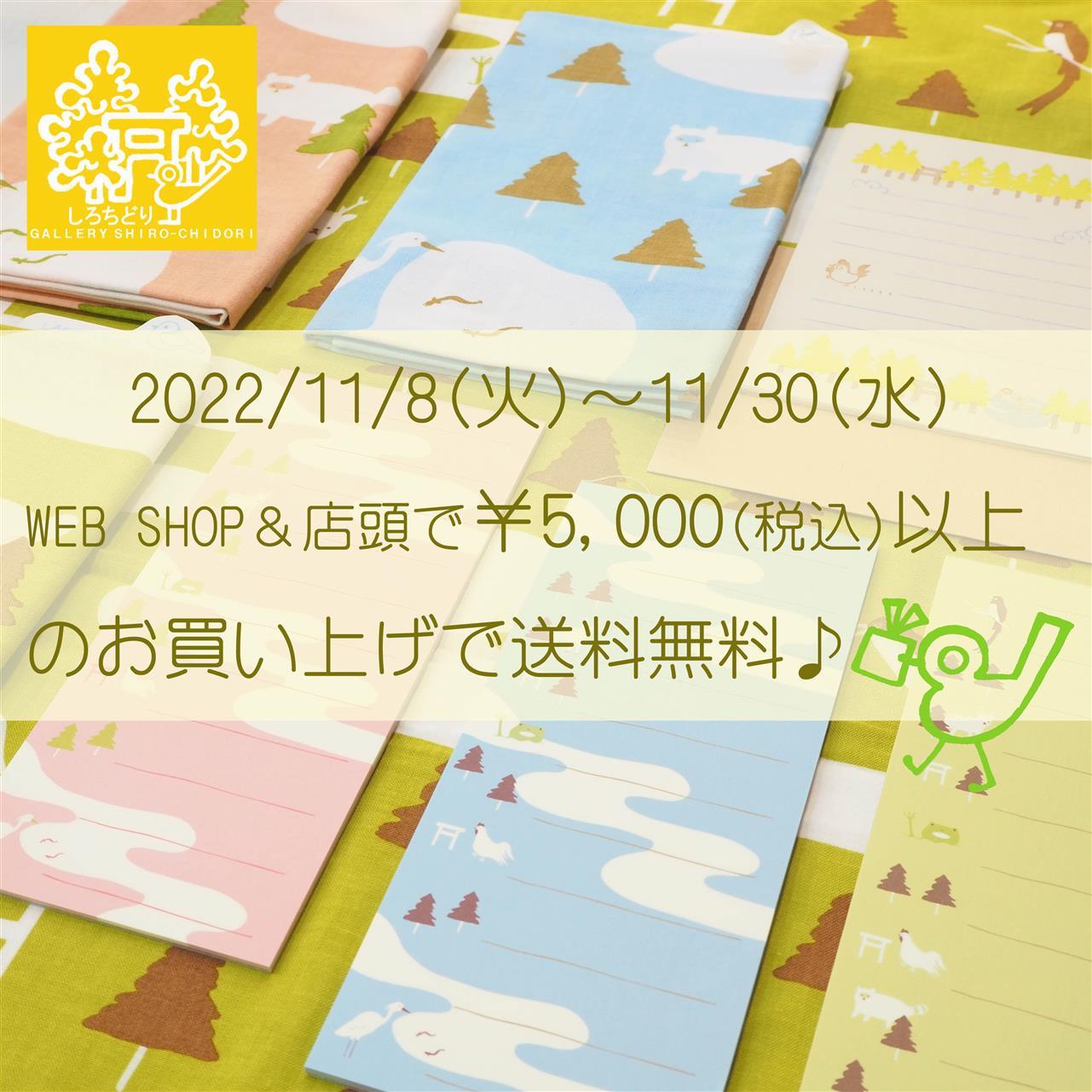 WEB SHOP３周年キャンペーンが店頭でもOKになりました♪