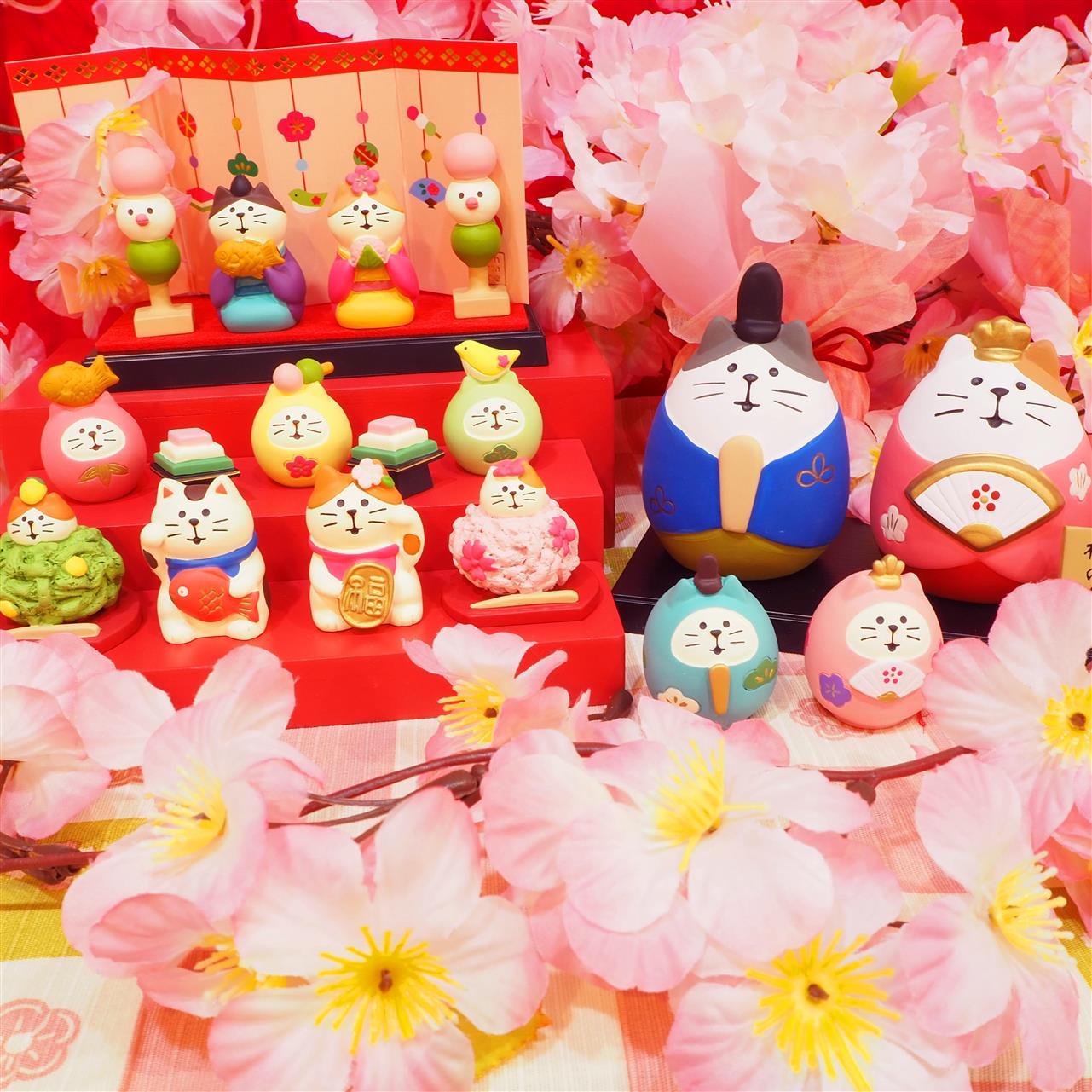 今年も大人気のconcombreさんのお雛様届きました♪