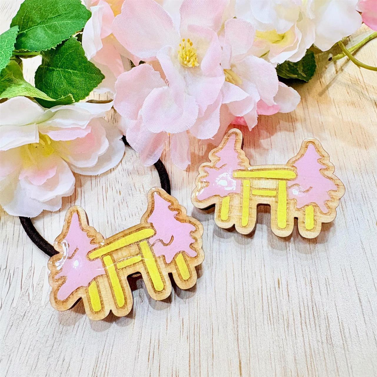 伊勢ひのきウッドアクセサリー 「山桜」