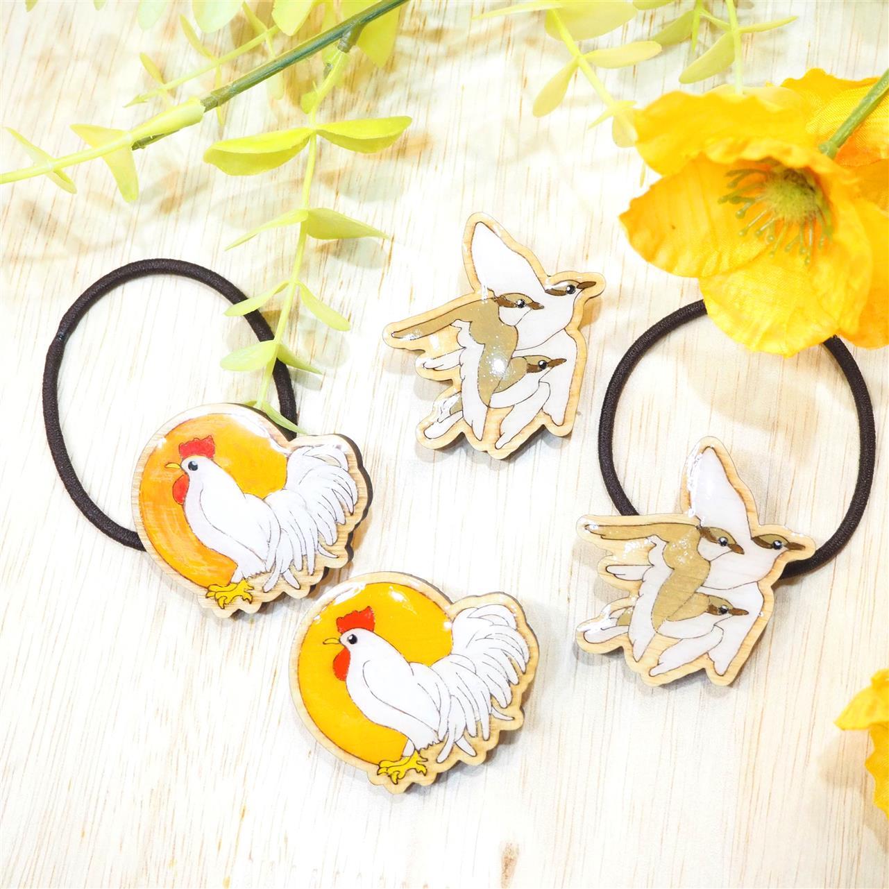 新作「伊勢ひのきウッドアクセサリー」できました。